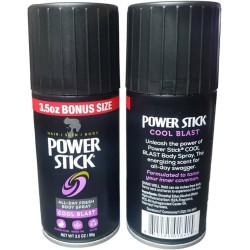 Power Stick COOL BLAST Deodorant Body Spray for Men, 3.5 OZ (Pack of 2)