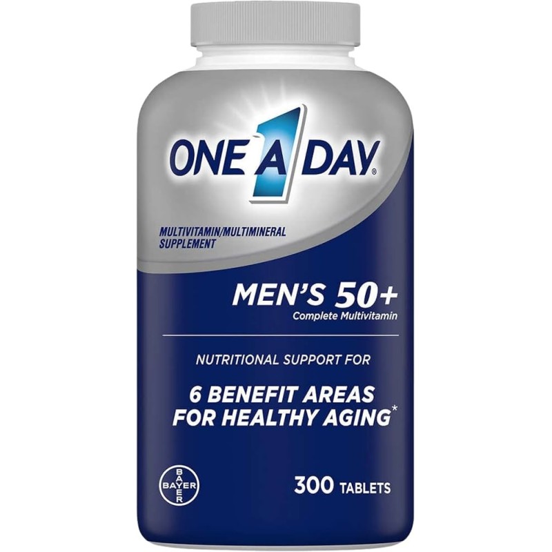 One A Day Mens 50 Plus, (hommes 50+ | 300 comprimés)