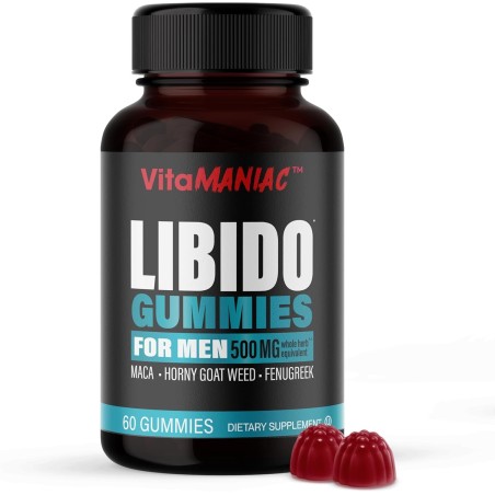 Gummies pour booster la libido des hommes, complément alimentaire à base de plantes Horny Goat Weed