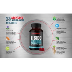 Gummies pour booster la libido des hommes, complément alimentaire à base de plantes Horny Goat Weed