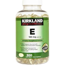 Kirkland Signature Vitamine E 400 UI 500 Softgels - Pack de 2